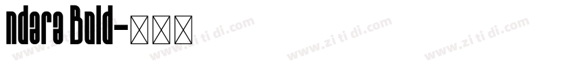 ndara Bold字体转换
